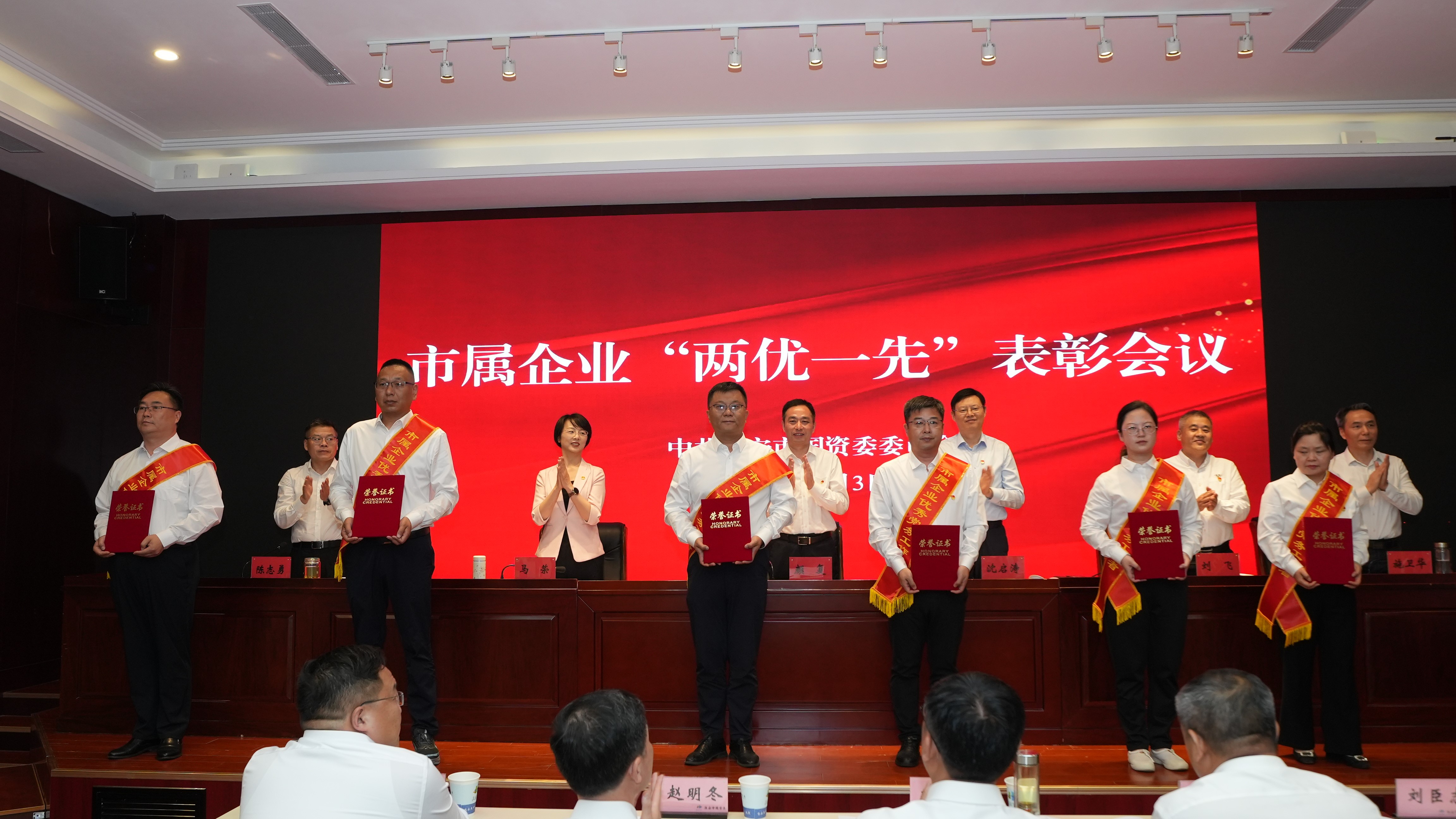 市属企业“两优一先”表彰会议召开